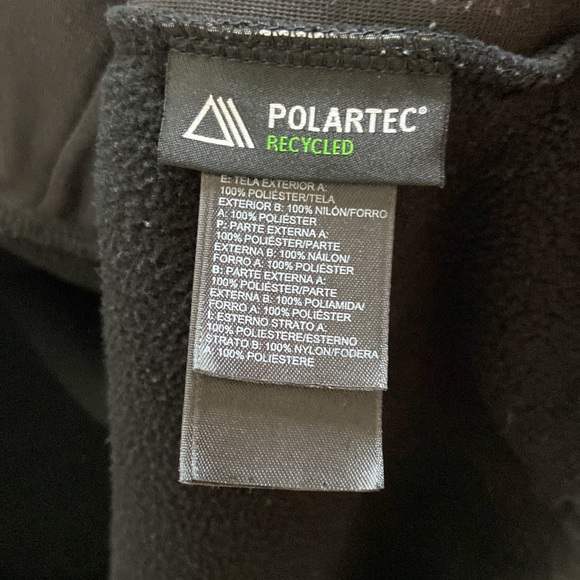 Men’s The North Face black fleece zip up jacket. Polartec recycled. Size medium. - Picture 11 of 16